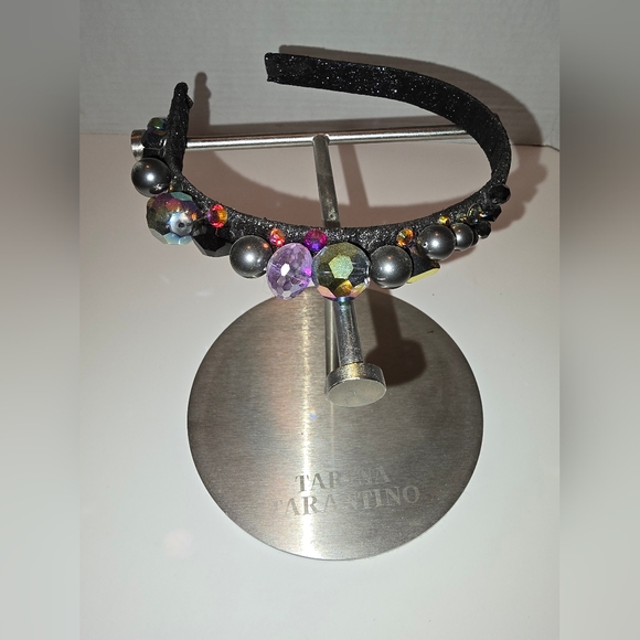 Tarina Tarantino Black and Jewel-Toned Headband